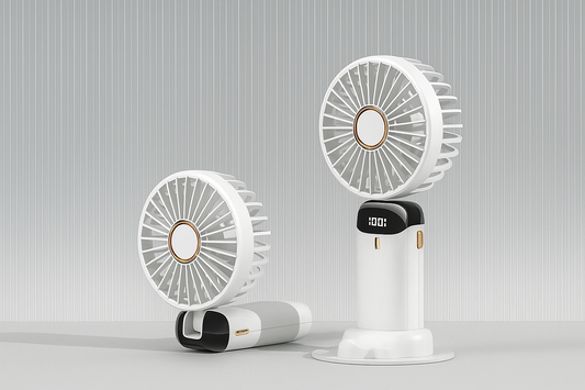 BreezeUp AirFlex Pro – Ventilateur Blanc Portable et Stylé